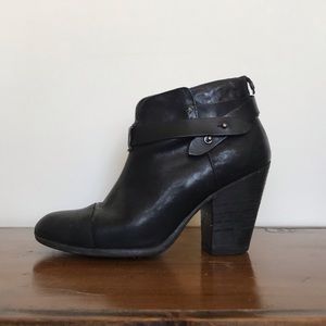 Rag & Bone Black Leather Harrow Bootie